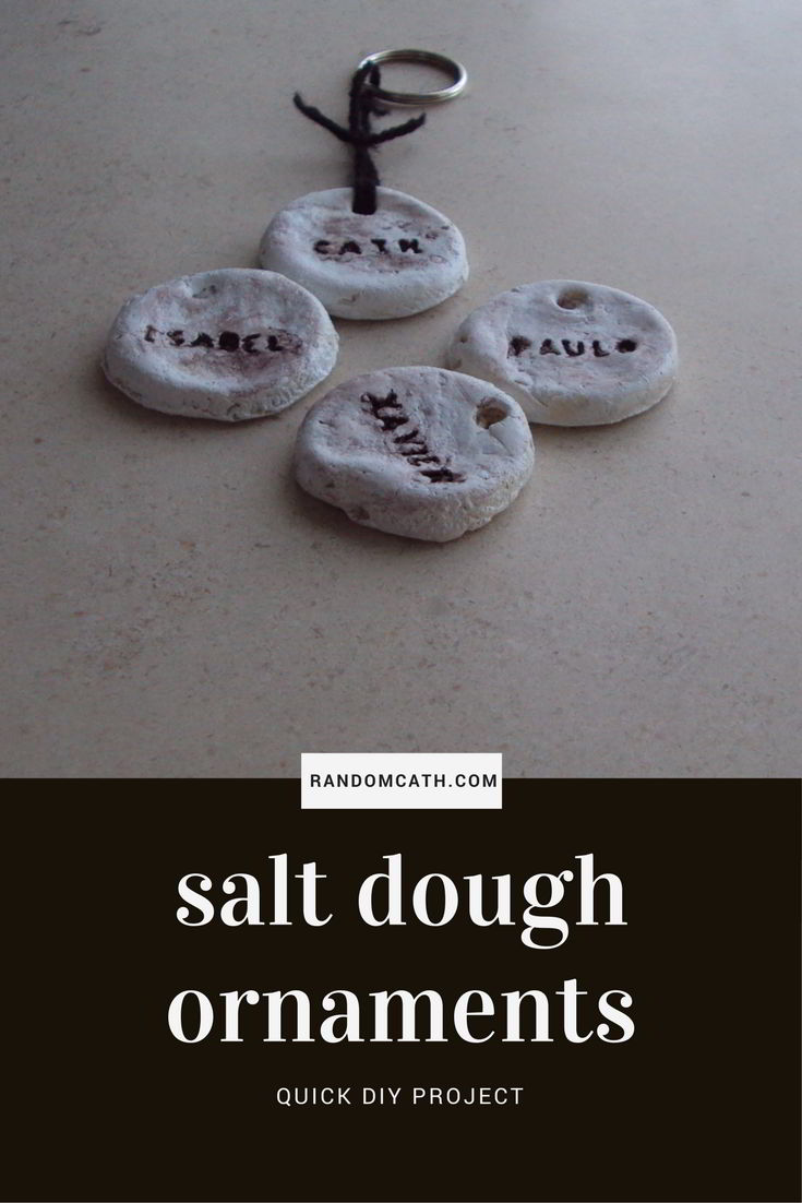 DIY salt dough ornaments
