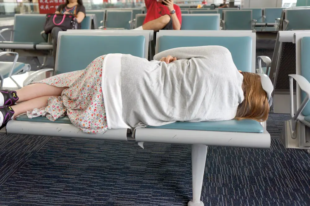 Me trying to sleep in airport