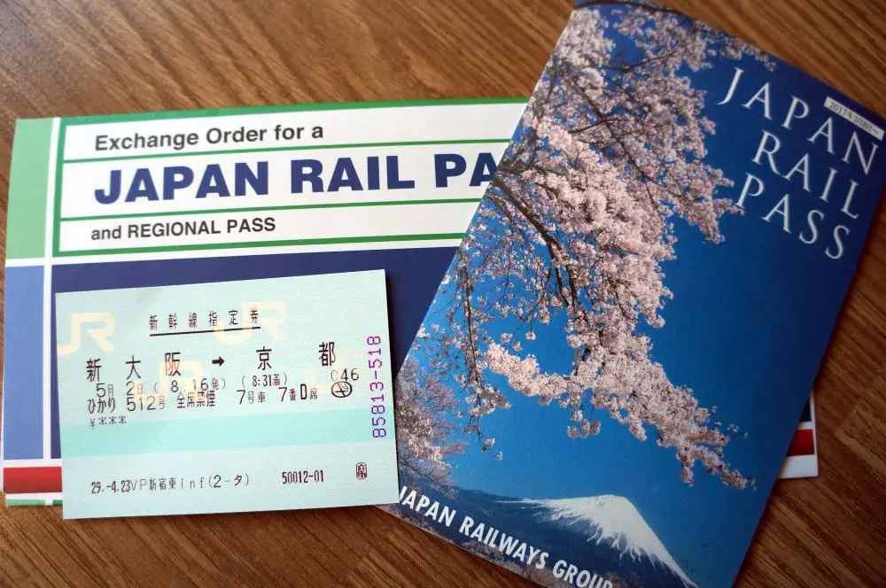 Voucher for exchange, Rail Pass, Shinkansen Ticket