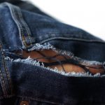 jeans fabric ripped out