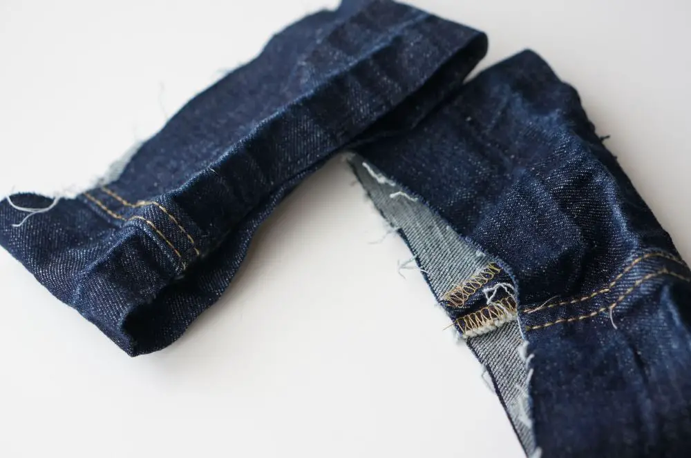 hem leftover jeans