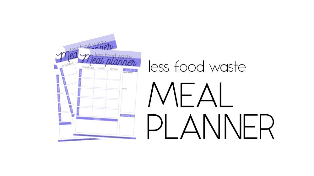 less food waste meal planner